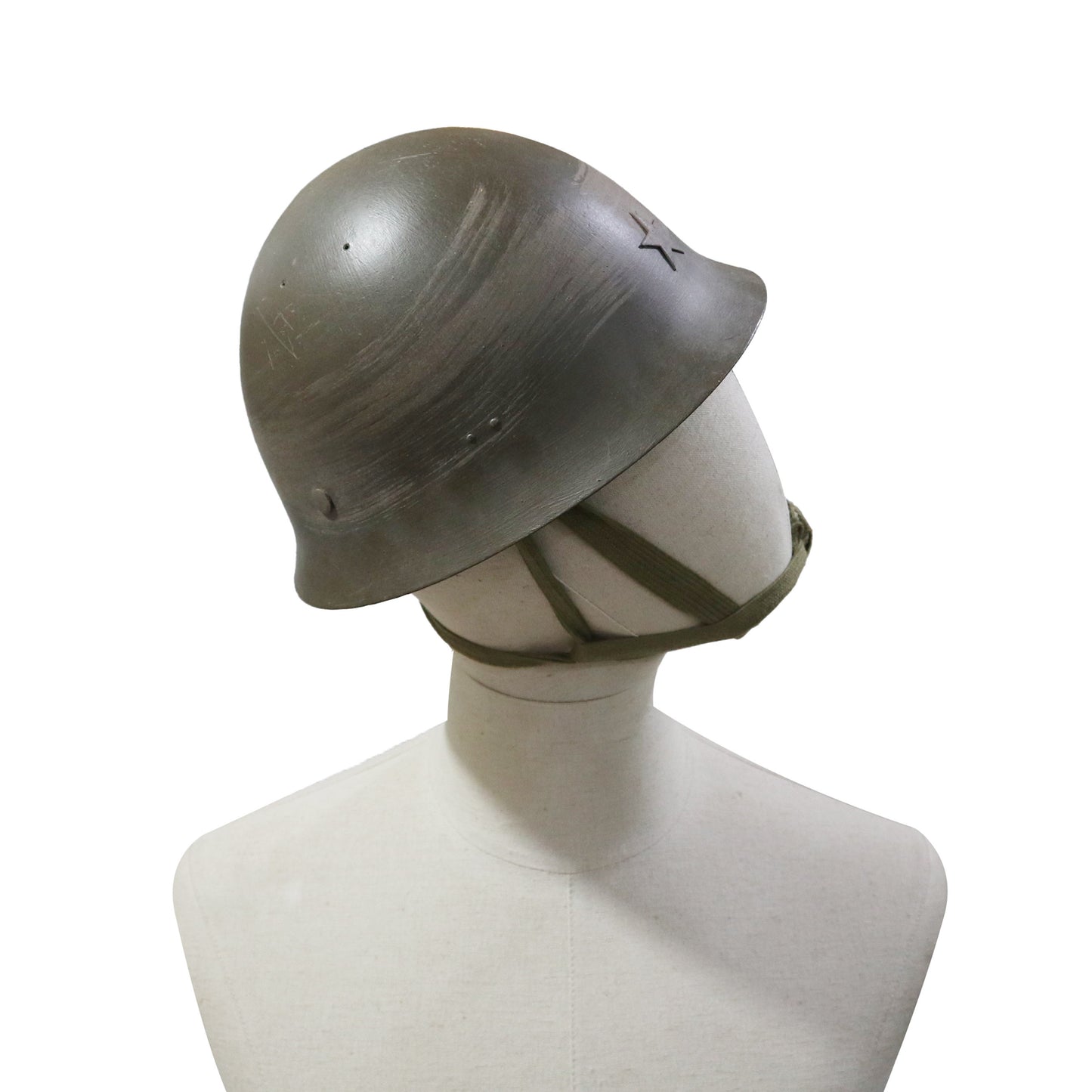 羽亭推荐原品90盔壳重漆cosplay重演现货收藏九零    Recommended by Yuting: Original‑issue Type‑90 helmet shell, repainted, in‑stock for cosplay, reenactment & collection