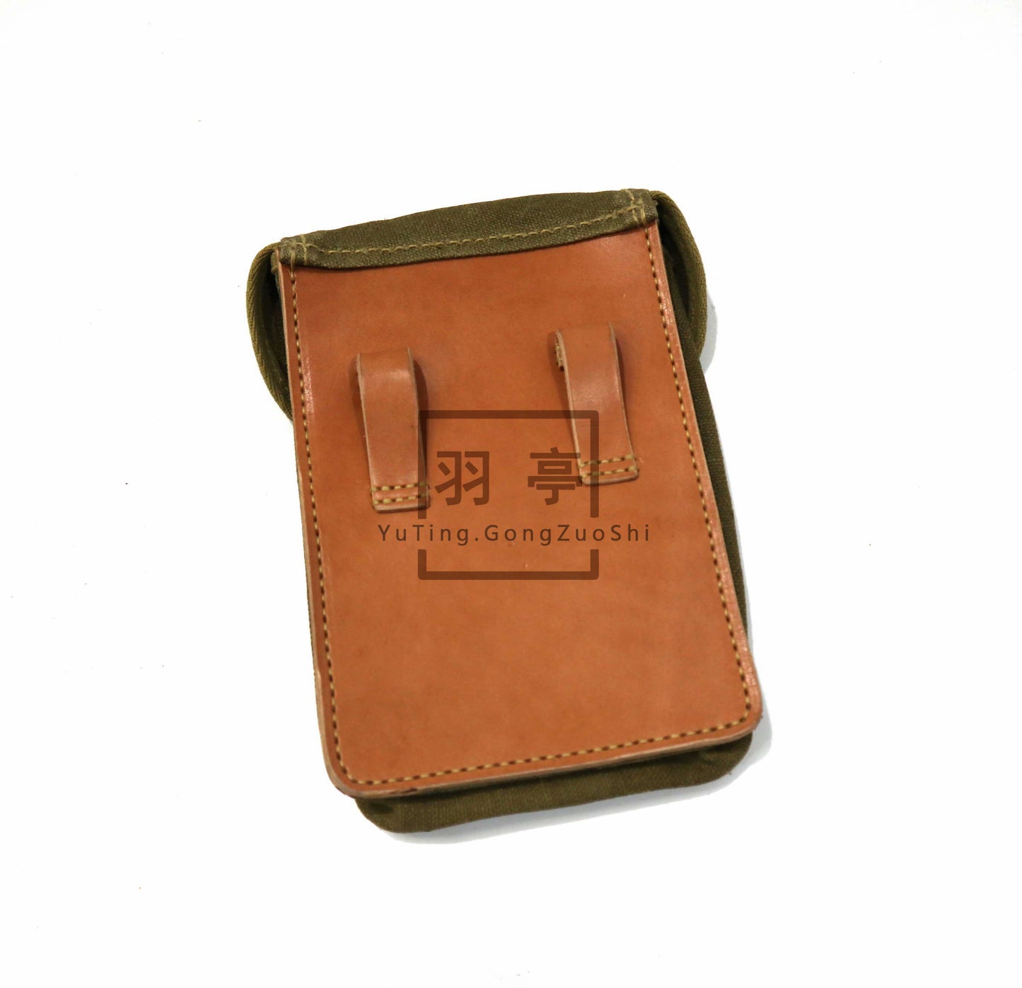 羽亭推荐帆布工具包影视道具中影横店历史舞台装备大正   Recommended by Yuting: Taisho‑era canvas tool bag, movie prop for Zhongying & Hengdian, historical‑reenactment stage gear