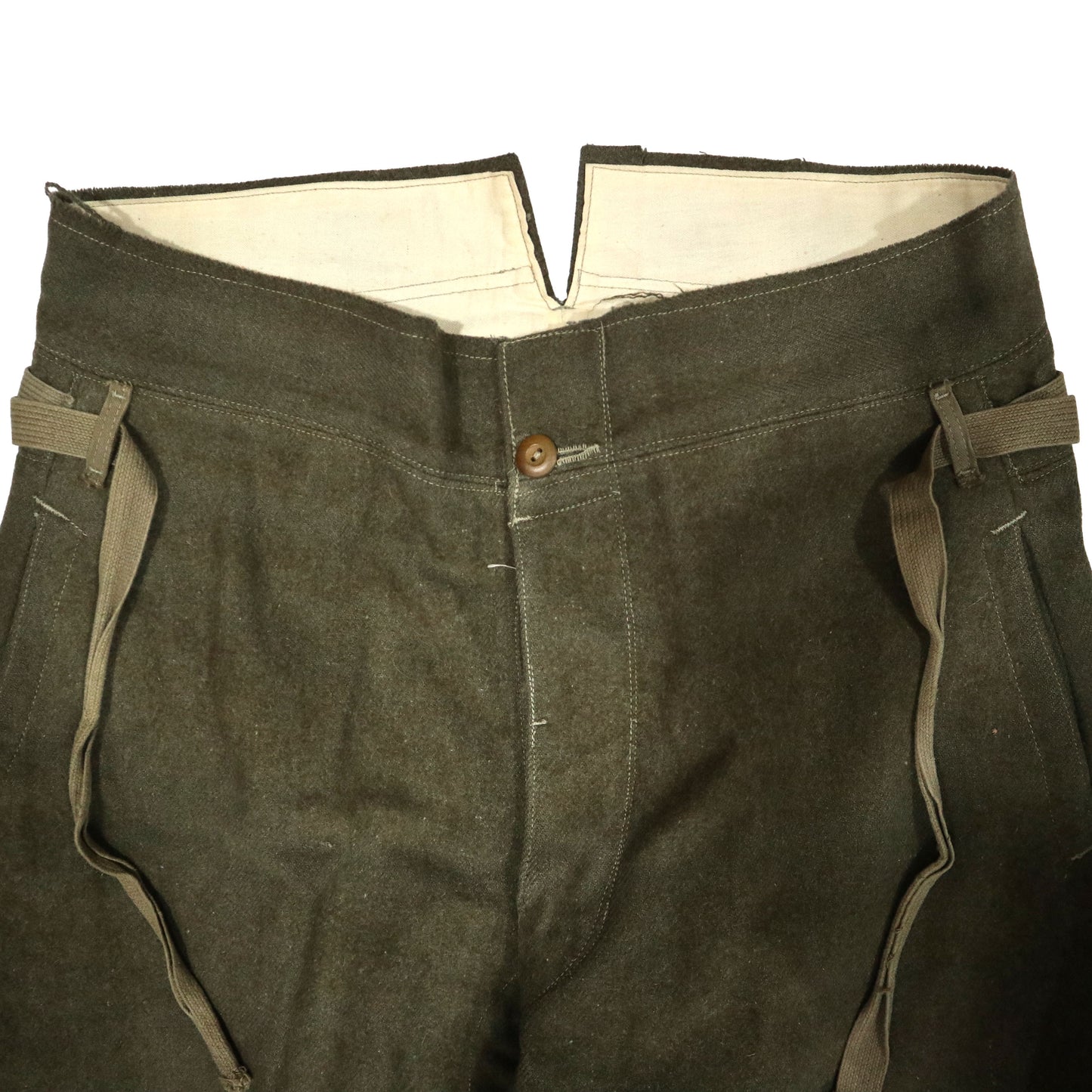 羽亭推荐原品三裤子毛呢现货保真博馆收藏Recommended by Yuting, original Size 3 woolen military trousers, authentic, museum‑collectible grade, in stock