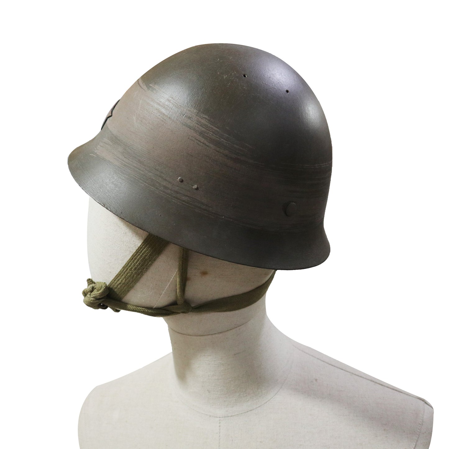 羽亭推荐原品90盔壳重漆cosplay重演现货收藏九零    Recommended by Yuting: Original‑issue Type‑90 helmet shell, repainted, in‑stock for cosplay, reenactment & collection