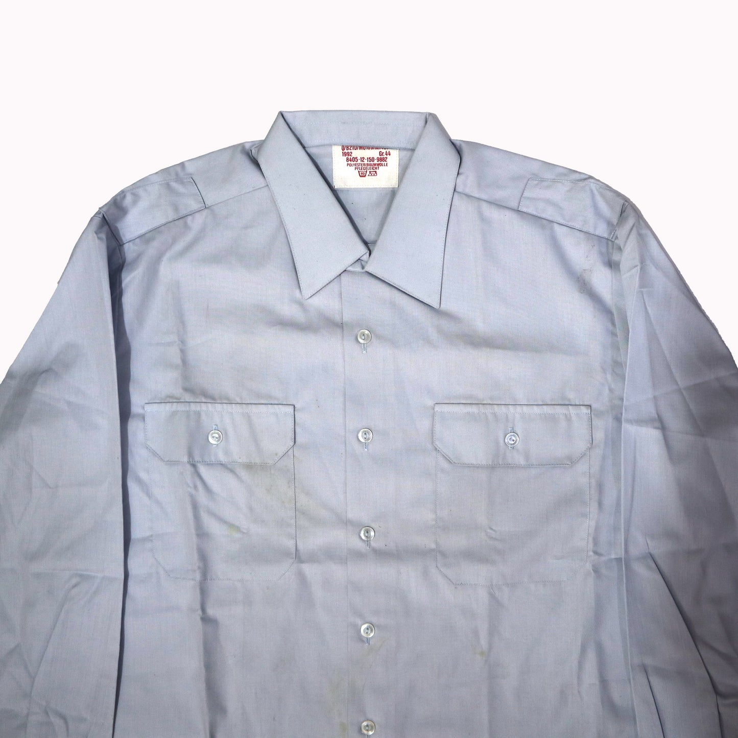 羽亭推荐联邦德国原品蓝色衬衣cosplay重演现货收藏Recommended by Yuting, original West‑German blue service shirt, for cosplay & historical reenactment, collectible, in stock