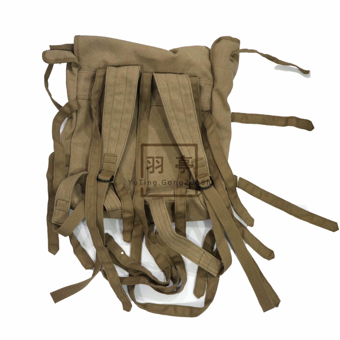 羽亭朝鲜帆布章鱼包八爪包背包影视道具低端复制 Recommended by Yuting: Korean‑theme canvas “octopus‑style” knapsack, basic reproduction, movie‑scene prop