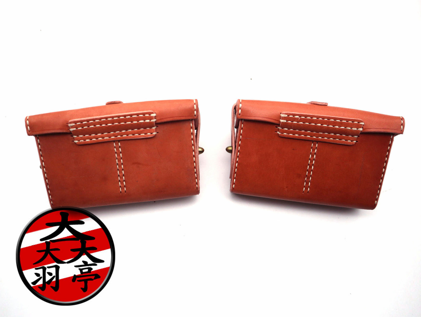 羽亭推荐出口版皮具38前盒后盒油壶腰带头层牛皮   Recommended by Yuting: Export‑grade top‑grain leather set, Type‑38 front & rear ammo pouches, gun oiler, waist belt