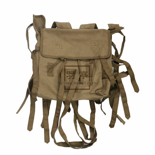 羽亭朝鲜帆布章鱼包八爪包背包影视道具低端复制 Recommended by Yuting: Korean‑theme canvas “octopus‑style” knapsack, basic reproduction, movie‑scene prop