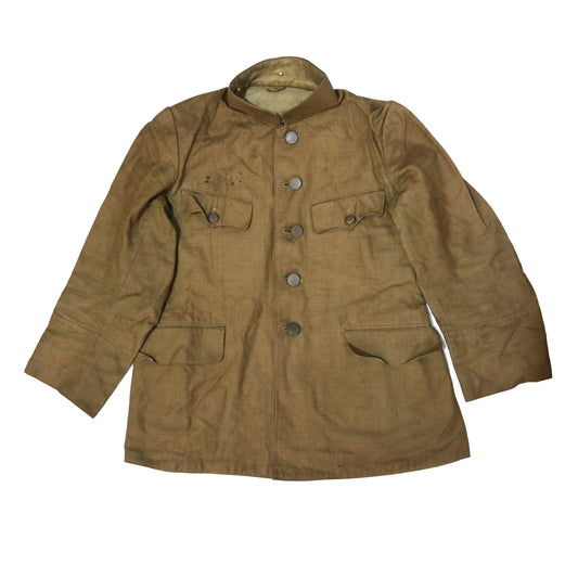 朝鲜原品五式上衣黄色棉布夏季cosplay重演现货Original North‑Korean Type‑5 yellow cotton summer tunic, for cosplay & historical reenactment, in stock