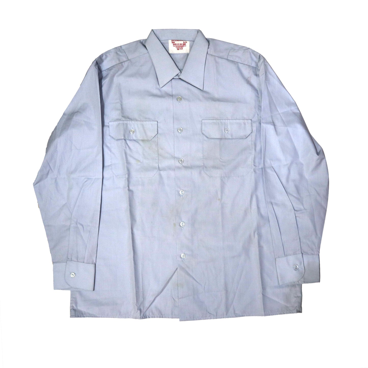 羽亭推荐联邦德国原品蓝色衬衣cosplay重演现货收藏Recommended by Yuting, original West‑German blue service shirt, for cosplay & historical reenactment, collectible, in stock