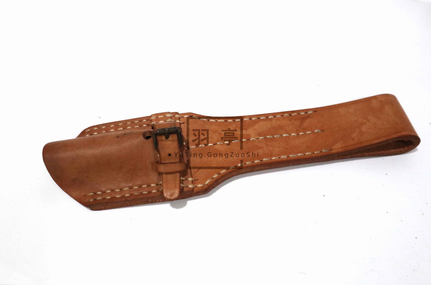 羽亭推荐早期皮挂村田皮质复制品   Recommended by Yuting: Reproduction early‑period leather frog/pouch hanger for Murata rifle